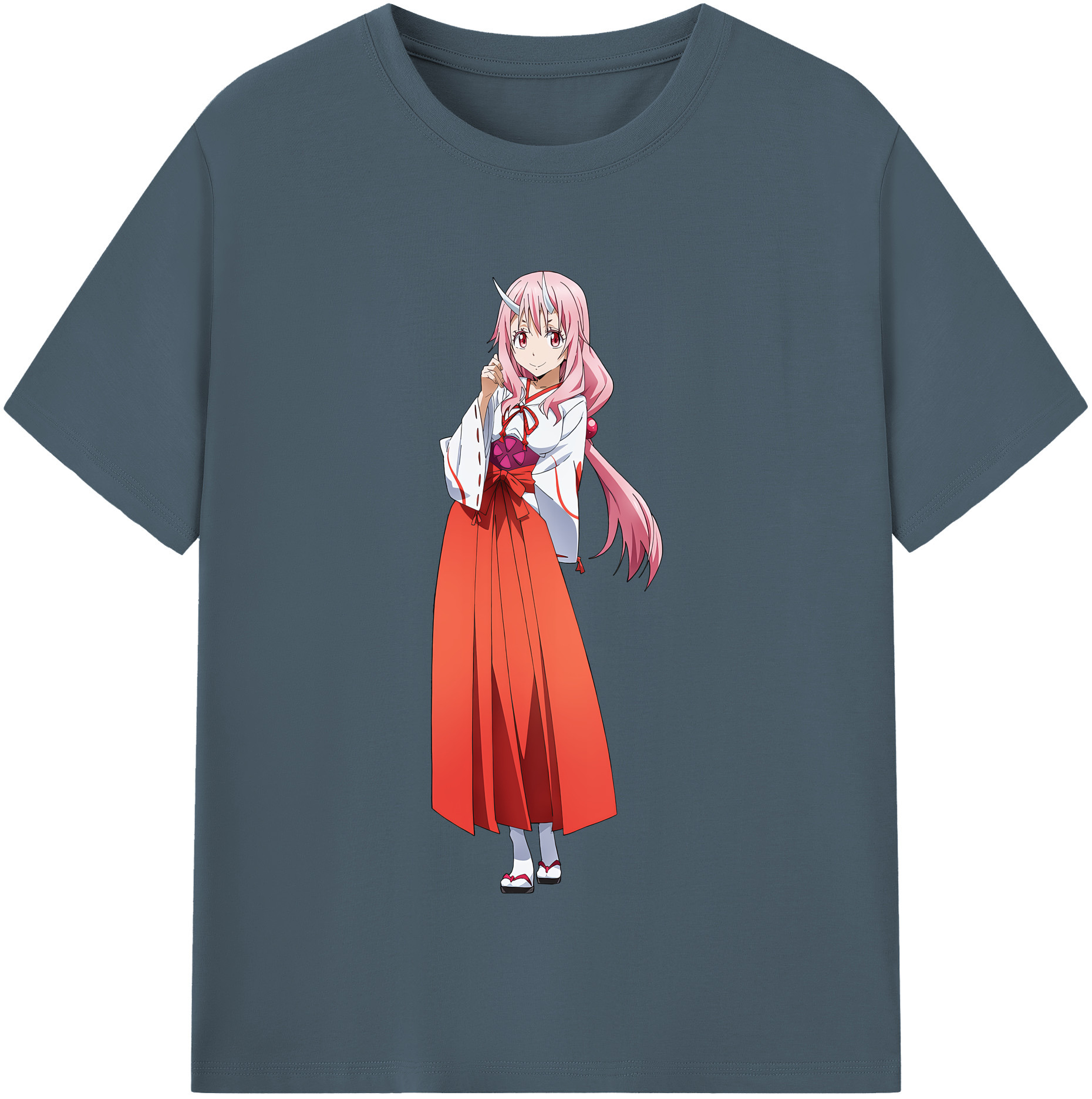（画像用） 転スラ Regarding Reincarnated to Slime 綿100％半袖Tシャツ（フロントプリント）